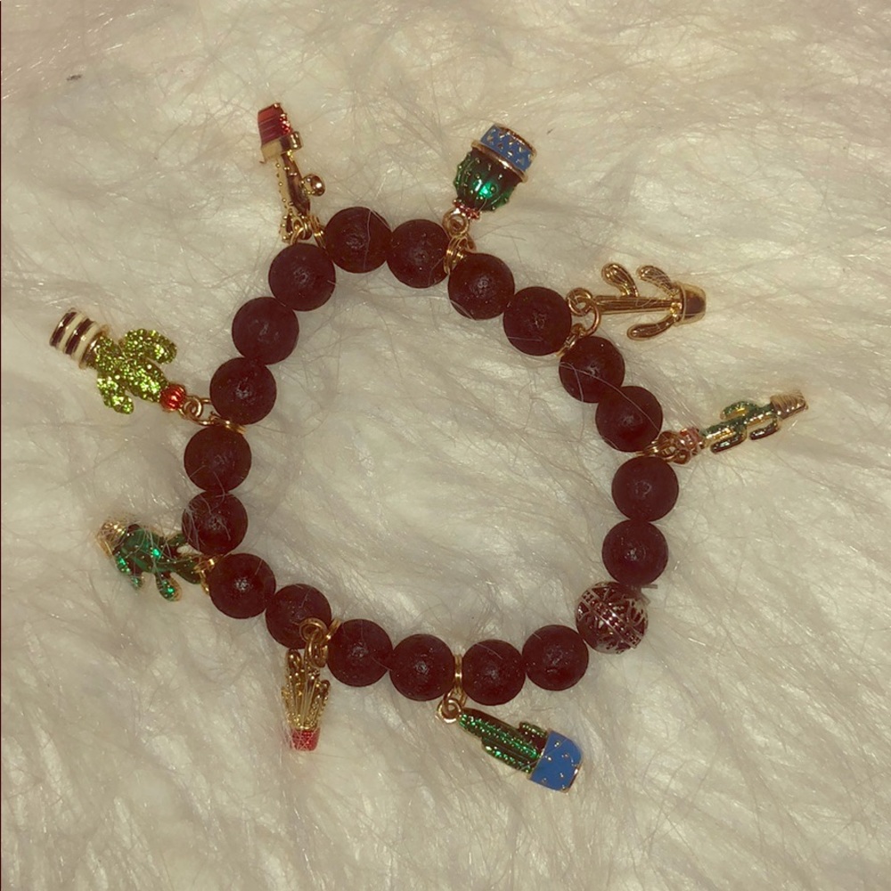 Lava Bead Essential Oil Diffusing Bracelet - image 2